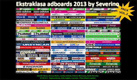 Щиты EKSTRAKLASA ADBOARDS PACK VOL.2 WIOSNA для PES 2013