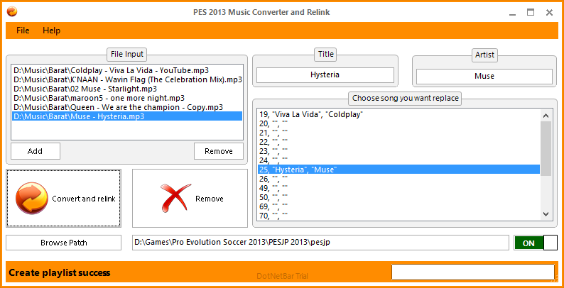 Music Converter and Relink